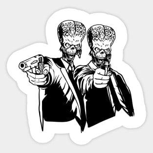 Mars Attacks Pulp Fiction Sticker